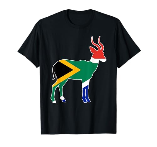Drapeau d'Afrique du Sud Afrique du Sud Afrique du Sud Springbok Antilope T-Shirt