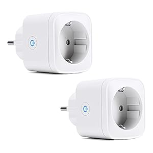 WLAN Smart stopcontact, Alexa stopcontact, 2 stuks, smart home stopcontacten, 16 A stroomverbruik meten…