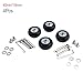 4 Pcs Luggage Wheels Replacement Kit, Suitcase Wheel Repair Set with 6mm Bearing, Silent Rubber Luggage Wheels for Suitcase Roller, Wheel Diameter 40MM/70MM Options(40x18mm)
