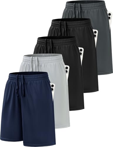 BVNSOZ Boy's Basketball Shorts Youth Boy's Active Athletic...