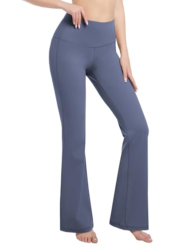 Image of BUBBLELIME Women Out Pockets High Waist Bootlegs Tummy Control Yoga Flared