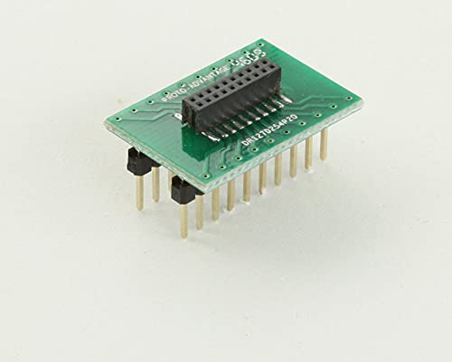 Image of Proto-Advantage DR127D254P20F Dual Row 1.27mm Pitch 20-Pin Female Header to DIP-20 Adapter