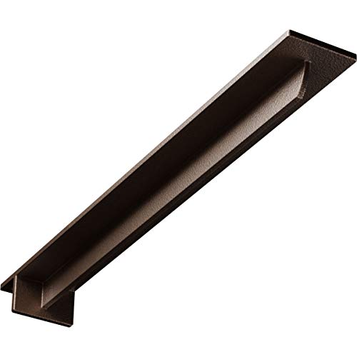 3" W x 24" D x 2" H Heaton Hidden Support Steel Bracket w/ 20" Support Depth, Hammered Dark Bronze