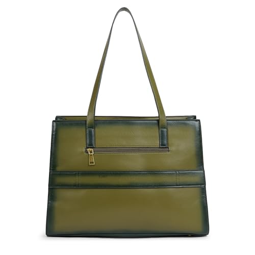 Image of Caprese Dee Large Laptop Compatible Tote Bag for Women with Multi Compartments | Stylish Shoulder Bag with Premium Metal Letter Logo | Perfect for Daily Use Work, Office & Professionals