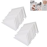 100PCS Collar Stickers for Shirt, Lightweight Tidy Appearance Collar Stiffeners, Disposable Stickers for Men's Shirts - 2.72 X 1.42inch (White)
