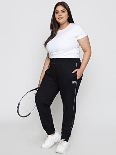 Image of Track Pants for Woman - High Waist Trousers for Woman, Cotton Joggers Pants for Women Gym & Casual Wear for Women's Sports