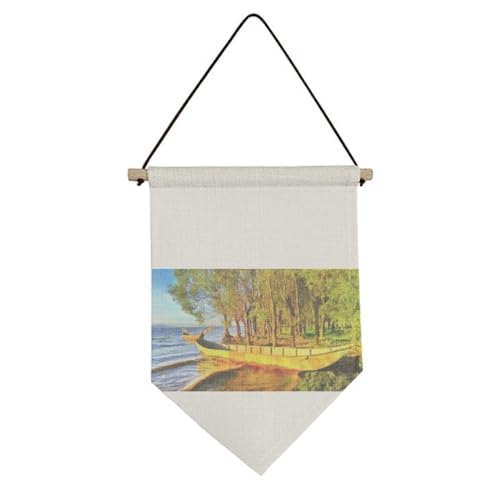 Photographie Art Déco Seaside Ark sur toile suspendue premium