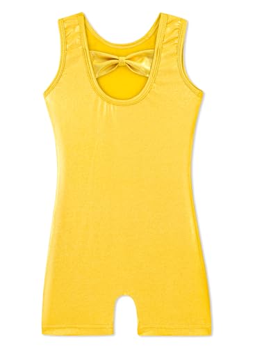 Image of HOZIY Gymnastics Leotards for Girls with Shorts Toddlers Biketards Rainbow Unicorn Dinosaur Mermaid Leopard Flower Galaxy