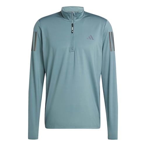 Veste demi-zip adidas Own The Run vêtement de sport respirant coupe-vent homme