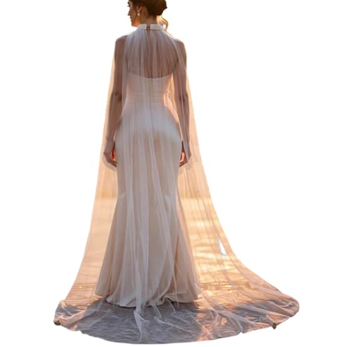 Châle enveloppant d'exception avec étole détachable pour la mariée