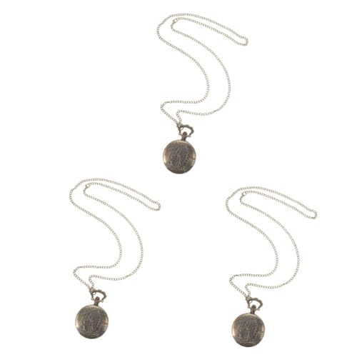 VALICLUD 3 Pecas relógio de bolso vintage o presente de aniversário presente de casamento relógios d