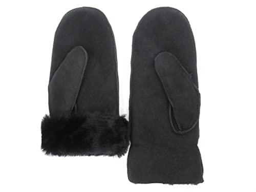 Lammfell Handschuhe Fäustlinge aus sehr weichen Australischen Merino Premium Lammfell, schwarz oder grau, cognac braun Damen Größenbeschreibung siehe Produktbeschreibung...