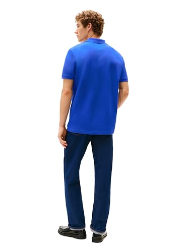 Polo casual de manga corta para hombre Tommy Hilfiger en corte regular con diseño de tapeta oculta y tejido con estiramiento miniatura 4