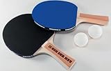 Hamburger SV HSV Tischtennis Set, 2 Schläger und 2 Bälle