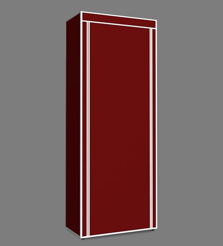 Image of YouCopia Shoe Rack for Home Non Woven Fabric - DIY Multipurpose Shoe Rack Organizer, 9-Layer Shoe Rack for Home -Shelf with Dustproof Door Entryway for Heels /Slippers /Boots (Maroon, 9-Layer)