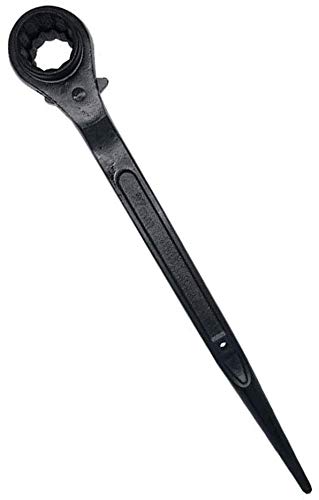14/17mm Black 12 Point Scaffold Ratchet Podger Spanner Ratcheting Socket Wrench Quick Release Spanner