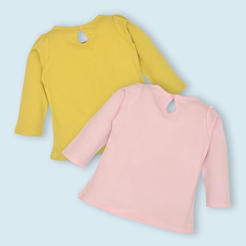 Image of LuvLap Baby Girls 100% Cotton Full Sleeve Girls Top Pack of 4