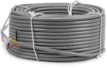 2 meter 4 Core Shielded Round Cable Wire GREY 7/.0060 (7/38) 1 Meter