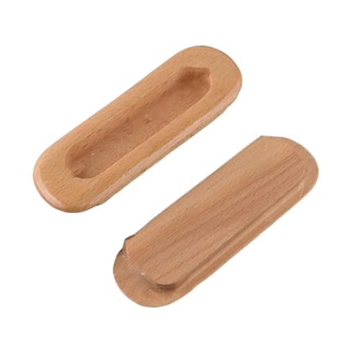 YLSSAB Tirador de madera maciza para cajón, herrajes para cajones de aparadores, armarios y armarios, pomos de madera con tornillos