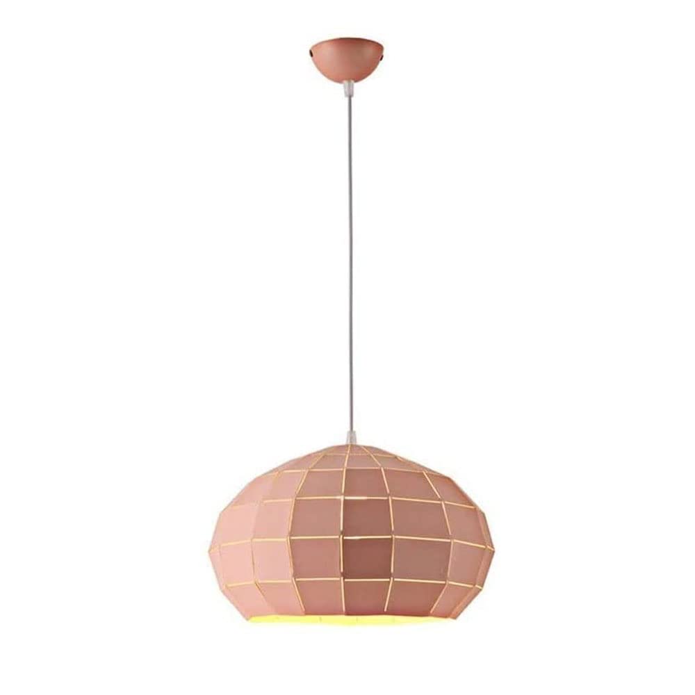 Lustre E27 géométrique en fer forgé robuste aux finitions soignées
