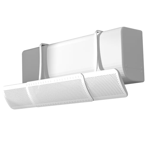 AC- Windabweiser, wandmontierter Lüftungsabweiser, verstellbar, 22 bis 36 Zoll, Klimaanlagen- Windabweiser, ideal für die Verhinderung direkter Schläge, einfache Installation, ohne Werkzeug