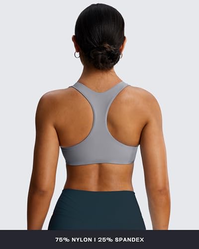 Image of Aoxjox Define Sculpt Racerback Sports Bra | women's workout fitness yoga crop tank, breathable fabric, 4-way stretch, moisture-wicking, gym essential