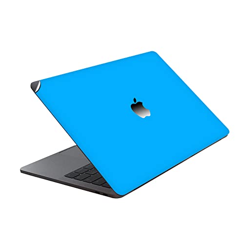 Image of GADGETS WRAP Premium Vinyl Laptop Decal Top Only Compatible with Apple MacBook 13 inch Pro Retina - Night Glow Blue