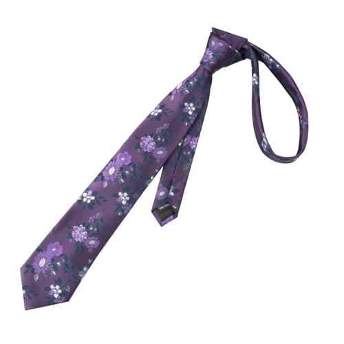 Image of Alizeal Mens 3.15'' Colorful Flower Pattern and handkerchief Necktie Set