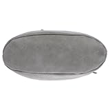 Christian Wippermann Damen Tasche Schultertasche Umhängetasche Crossover Bag Leder Optik Handtasche Grau