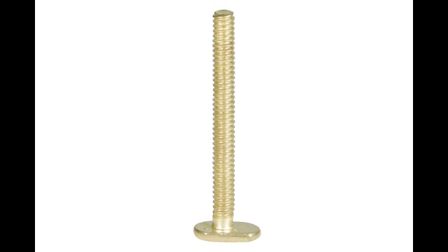 Raven KCDC-36436 Brass Plated Closet Bolts with Nuts and