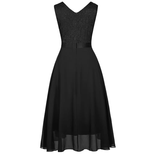 Girls Lace Dress 7-14 Years Sleeveless Floral Party Dress for Birthday/Special Occasion2