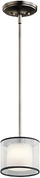 Kichler 43152AP One Light Mini Pendant, Antique Pewter