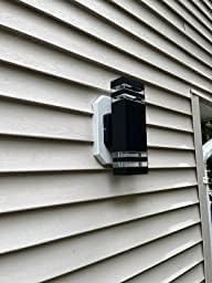 Miniatura 8 de iMBAPrice 8141DBL-BK - Kit de montaje lateral negro UL listado para luz exterior con caja eléctrica integrada para revestimiento doble de 4 pulgadas