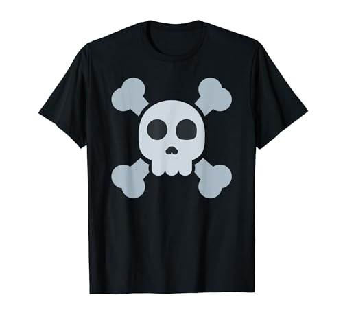 Calavera y huesos cruzados Camiseta