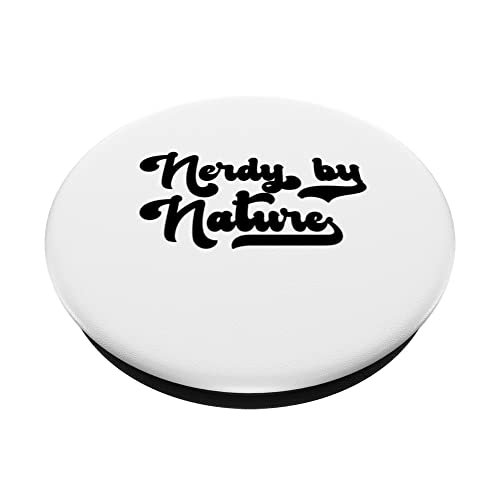 Nerd Nerdy By Nature PopSockets Swappable PopGrip, Black - Image 2