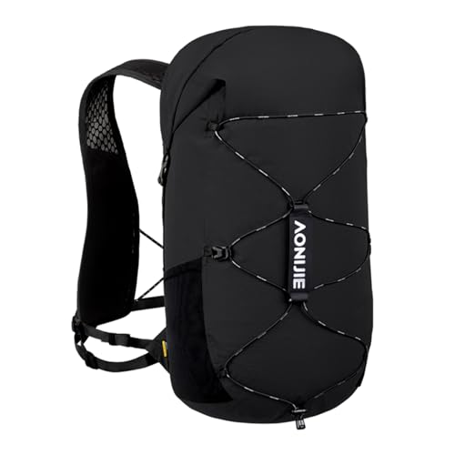 AONIJIE Mochila grande de hidratação 22L para caminhadas, trilha, corrida, caminhada, escalada, leve (preta, 22L)