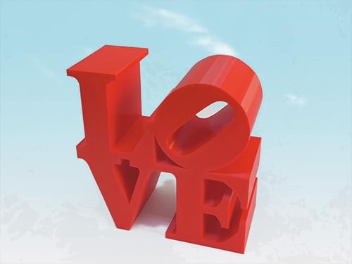 Figura Decorativa, Adorno Love de plastico Fabricada con Impresion 3D, Ideal para Hacer un Regalo, o Decorar el hogar o ponerlo en una estanteria