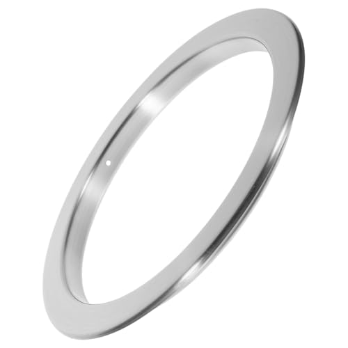 OKUMEYR Countertop Cover Circle Trash Grommet Desktop Circle Grommet Trash Chute Lid Metal Trash Chute Grommet Round Trash Chute Grommet Counter Grommets Silver Stainless Steel