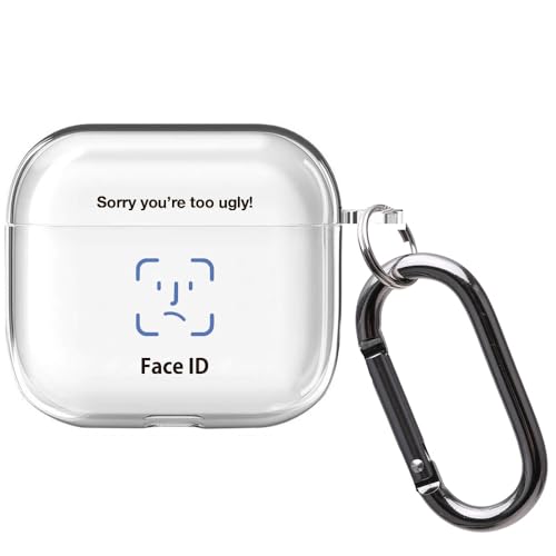 ONLYOU Airpods4 �p �P�[�X ���킢�� ������� �؍� TPU �\�t�g faceid ��F�� �f�U�C�� ���� �V���v�� ���f�B�[�X ���� �����Y �j�� �y�A �G�A�|�b�h �G�A�|�b�Y ���킢��(Airpods4�p �N���A (TPU �\�t�g))