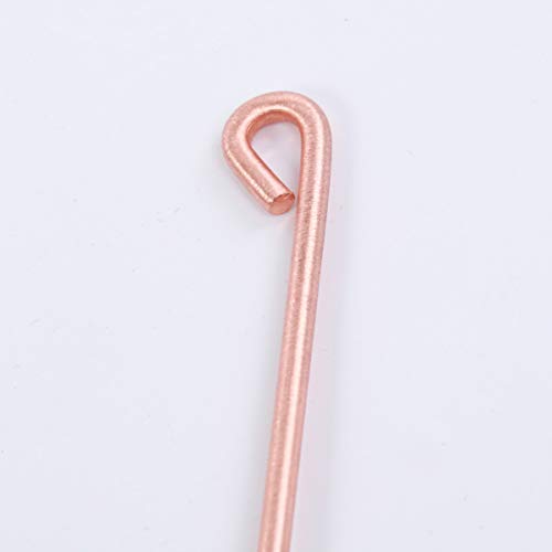 Raspador de língua de cobre raspador dental de metal para eliminar mau hálito.