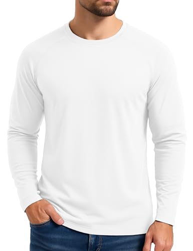 Boladeci Men's Thermal Underwear Tops Fleece Lined Base Layer Long Sleeve Shirts for Cold Weather