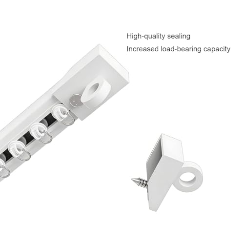 Support plafond sans perçage rail blanc 540 cm installation murale maison - 8