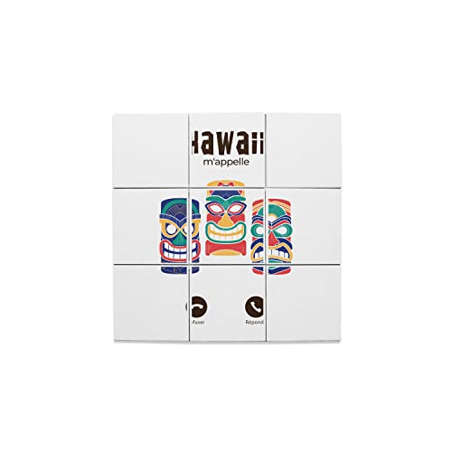 Carreaux céramique décoratif Hawaii Tiki surf - Décoration murale vintage pour salle de bain