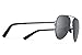 Under Armour Litewire Aviator Satin Gunmetal Frame/Black Rubber/Gray Polarized Lens One Size