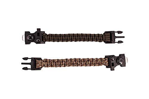 Brave - Bracciale di sopravvivenza in Paracord con...