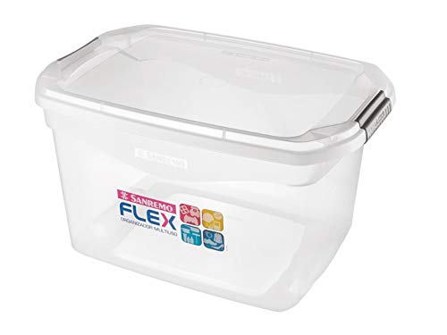 Sanremo - Caixa Organizadora Plástica de 29 Litros, Linha Flex