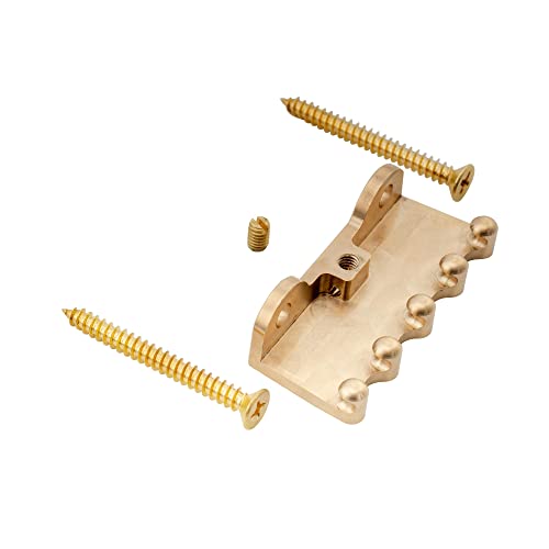Musiclily Ultra Heavy Duty Full Brass Tremolo Claw for Strat/Floyd Rose Tremolo Bridge, Original Color, 50mm x 34mm - Image 4