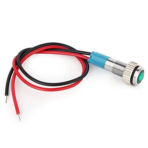 Gasher 12V/24V/110V 20Ma Energy Saving Indicator Light Mounting Hole Size 6Mm Green Yellow Red Blue White 5 Pcs #TOP6