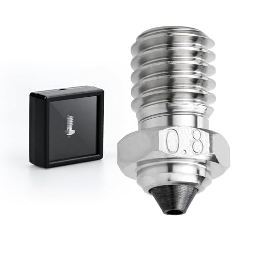 xirbbo Upgrade Tungsten Carbide Tip Bimetal V6 0.8mm Nozzles High Thermal Conductivity Abrasion Resistance 3D Printer v6