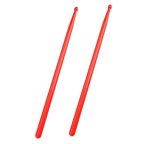 Par de baquetas de percusión de nailon rojo miniatura 7